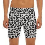 Hockey Puck Pattern Print Men's Long Boxer Briefs