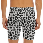 Hockey Puck Pattern Print Men's Long Boxer Briefs