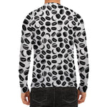 Hockey Puck Pattern Print Men's Long Sleeve Rash Guard