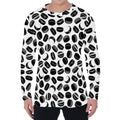 Hockey Puck Pattern Print Men's Long Sleeve T-Shirt