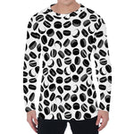 Hockey Puck Pattern Print Men's Long Sleeve T-Shirt