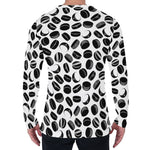 Hockey Puck Pattern Print Men's Long Sleeve T-Shirt