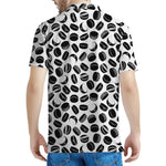 Hockey Puck Pattern Print Men's Polo Shirt