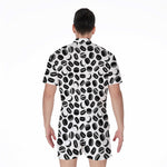 Hockey Puck Pattern Print Men's Rompers