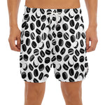 Hockey Puck Pattern Print Men's Split Running Shorts