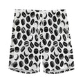 Hockey Puck Pattern Print Men's Athletic Shorts