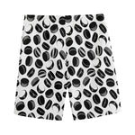 Hockey Puck Pattern Print Men's Sports Shorts