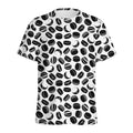 Hockey Puck Pattern Print Men's Athletic T-Shirt