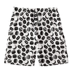 Hockey Puck Pattern Print Men's Swim Trunks