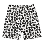 Hockey Puck Pattern Print Men's Swim Trunks