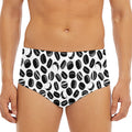 Hockey Puck Pattern Print Men's Triangle Swim Briefs