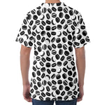 Hockey Puck Pattern Print Men's Velvet T-Shirt