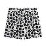 Hockey Puck Pattern Print Mesh Shorts