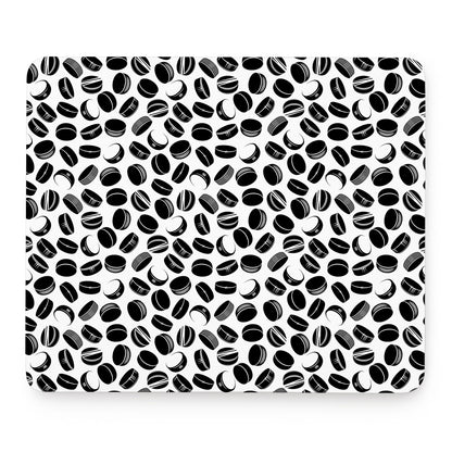 Hockey Puck Pattern Print Mouse Pad