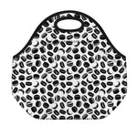 Hockey Puck Pattern Print Neoprene Lunch Bag