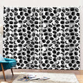 Hockey Puck Pattern Print Pencil Pleat Curtains