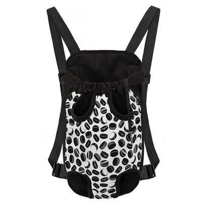 Hockey Puck Pattern Print Pet Carrier Backpack