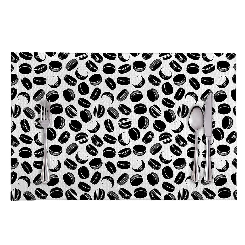 Hockey Puck Pattern Print Placemat