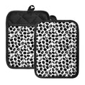 Hockey Puck Pattern Print Pot Holders With Pocket