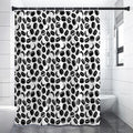 Hockey Puck Pattern Print Premium Shower Curtain