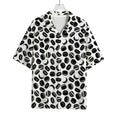 Hockey Puck Pattern Print Rayon Hawaiian Shirt