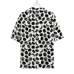 Hockey Puck Pattern Print Rayon Hawaiian Shirt