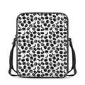 Hockey Puck Pattern Print Rectangular Crossbody Bag