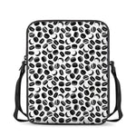 Hockey Puck Pattern Print Rectangular Crossbody Bag