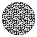 Hockey Puck Pattern Print Round Floor Mat