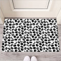 Hockey Puck Pattern Print Rubber Doormat