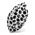 Hockey Puck Pattern Print Rugby Ball