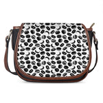 Hockey Puck Pattern Print Saddle Bag