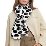 Hockey Puck Pattern Print Scarf