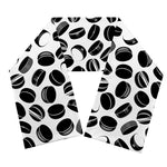 Hockey Puck Pattern Print Scarf