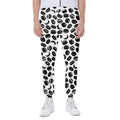 Hockey Puck Pattern Print Joggers