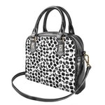 Hockey Puck Pattern Print Shoulder Handbag