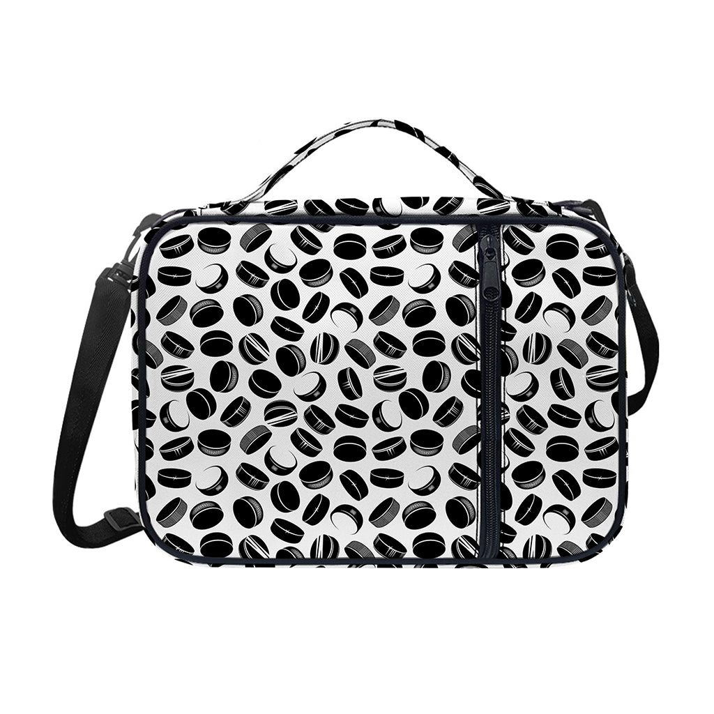 Hockey Puck Pattern Print Shoulder Strap Bible Bag