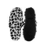 Hockey Puck Pattern Print Slippers