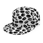 Hockey Puck Pattern Print Snapback Cap
