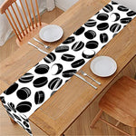 Hockey Puck Pattern Print Table Runner