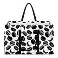 Hockey Puck Pattern Print Utility Tote Bag