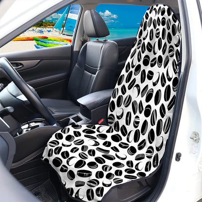 Hockey Puck Pattern Print Waterproof Car Seat Cover