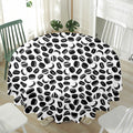 Hockey Puck Pattern Print Waterproof Round Tablecloth