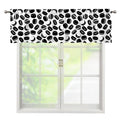 Hockey Puck Pattern Print Window Valance
