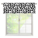 Hockey Puck Pattern Print Window Valance
