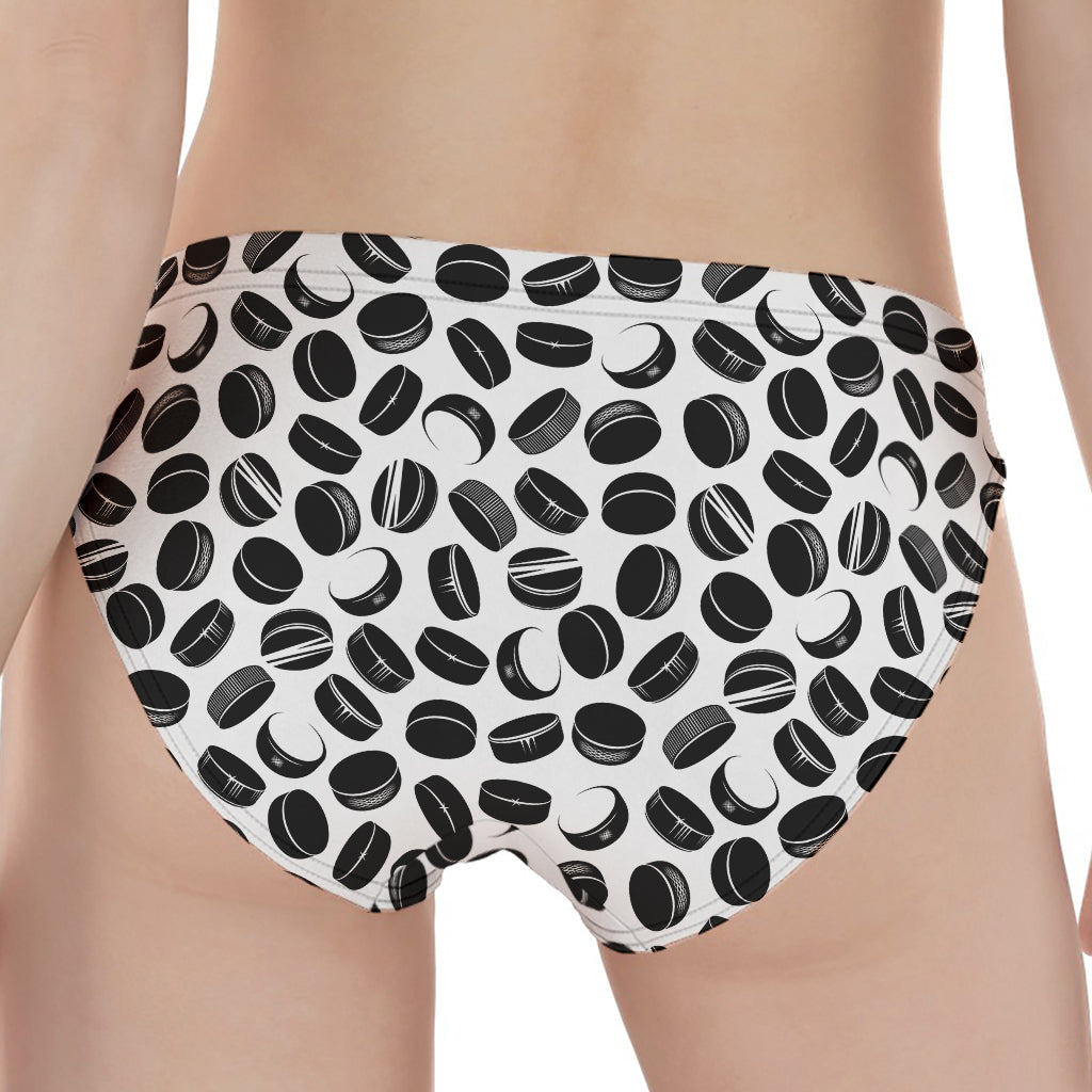 Hockey Puck Pattern Print Women's Panties