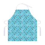 Hockey Stick And Puck Pattern Print Adjustable Apron