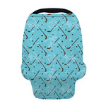 Hockey Stick And Puck Pattern Print Baby Seat Cover