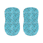 Hockey Stick And Puck Pattern Print Bar Stool Covers