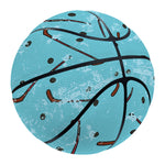 Hockey Stick And Puck Pattern Print Basketball